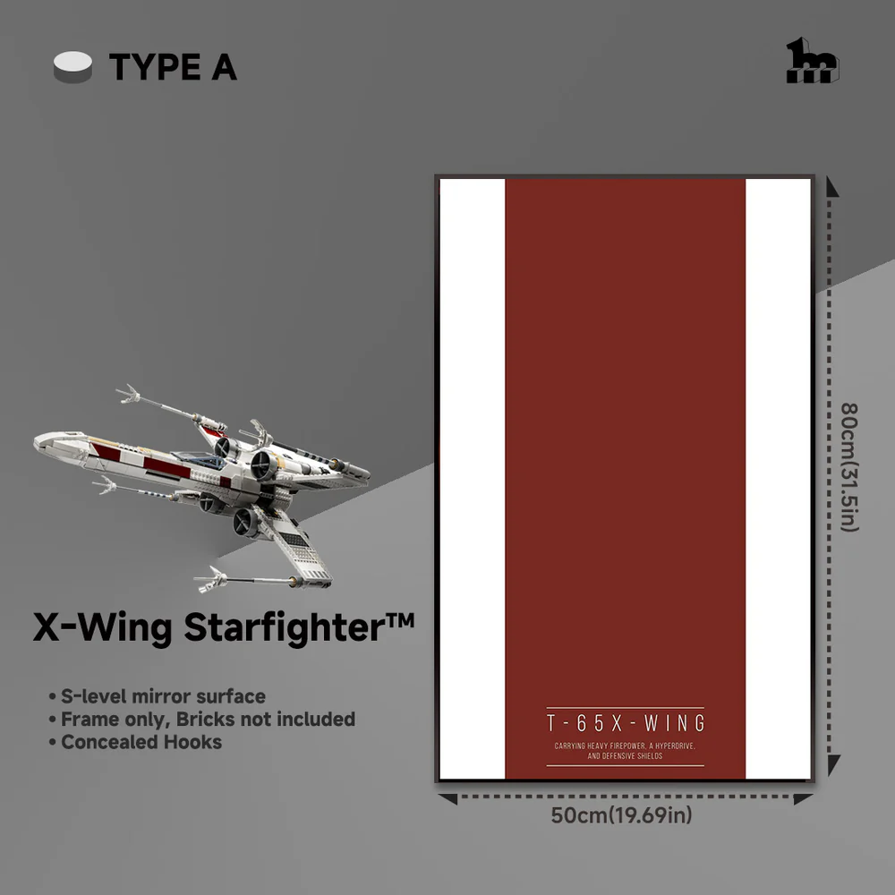 Display frame Base Style A X-Wing Starfighter 75355