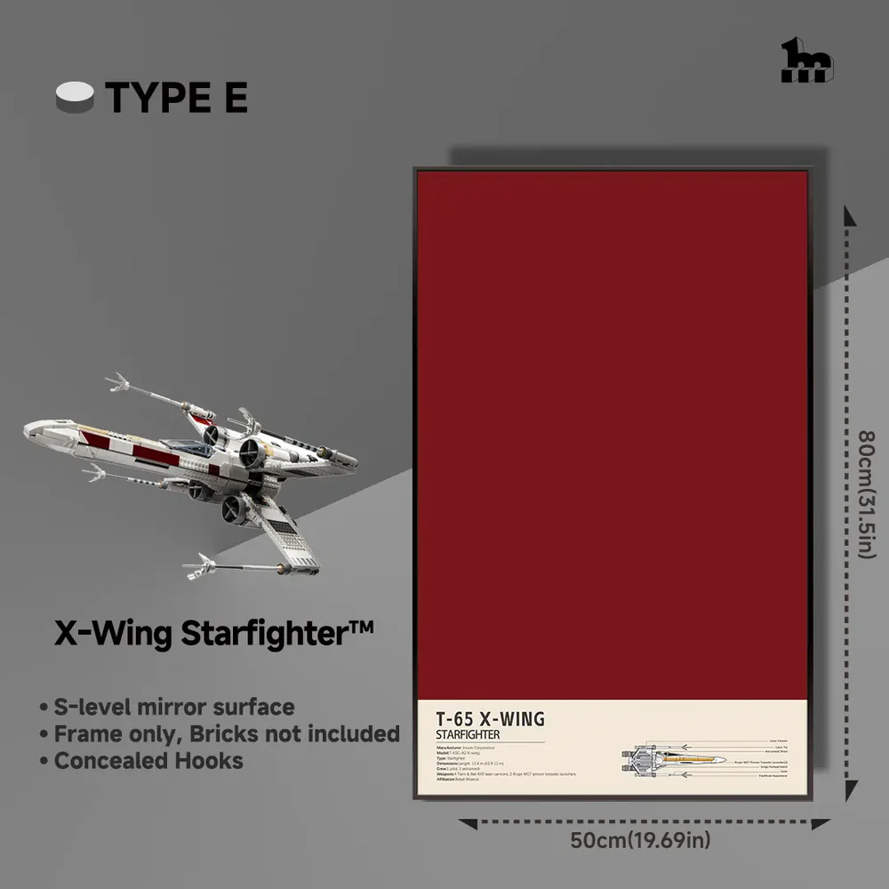 Display frame Base Style E X-Wing Starfighter 75355