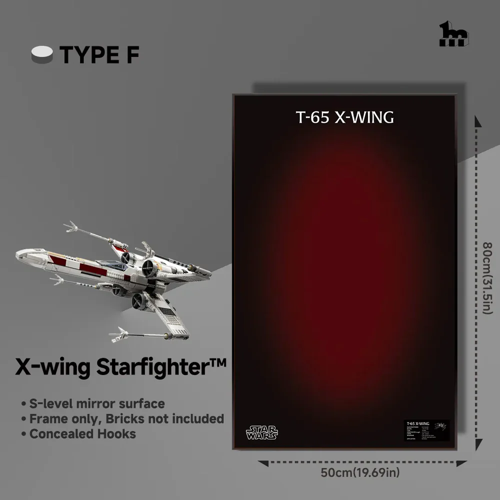 Display frame Base Style F X-Wing Starfighter 75355
